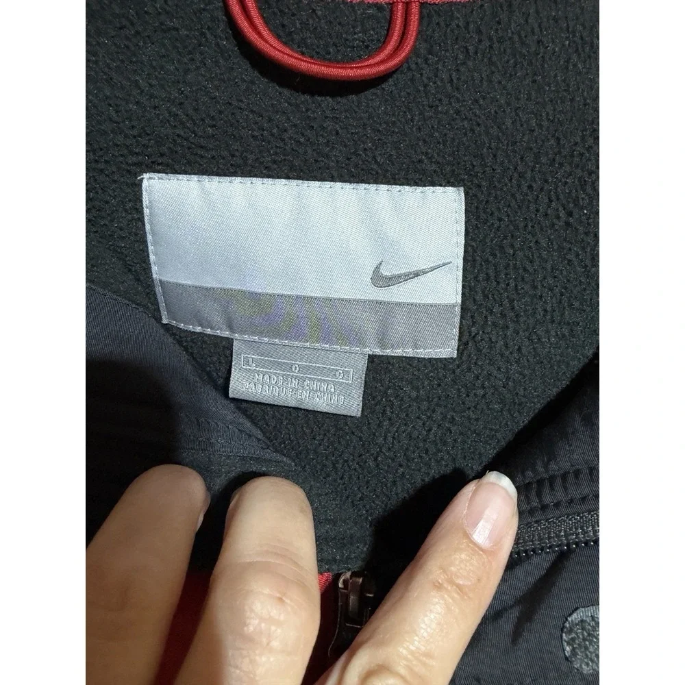 Nike Red Men Large Coat Zip Up Hoodie Vintage  RN#56323 CA# 05553